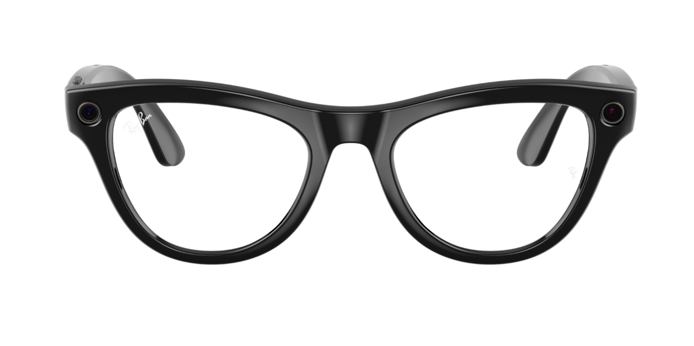 Ray-Ban Wearable SKYLER, 0RW4010, 601/MF Black, 52